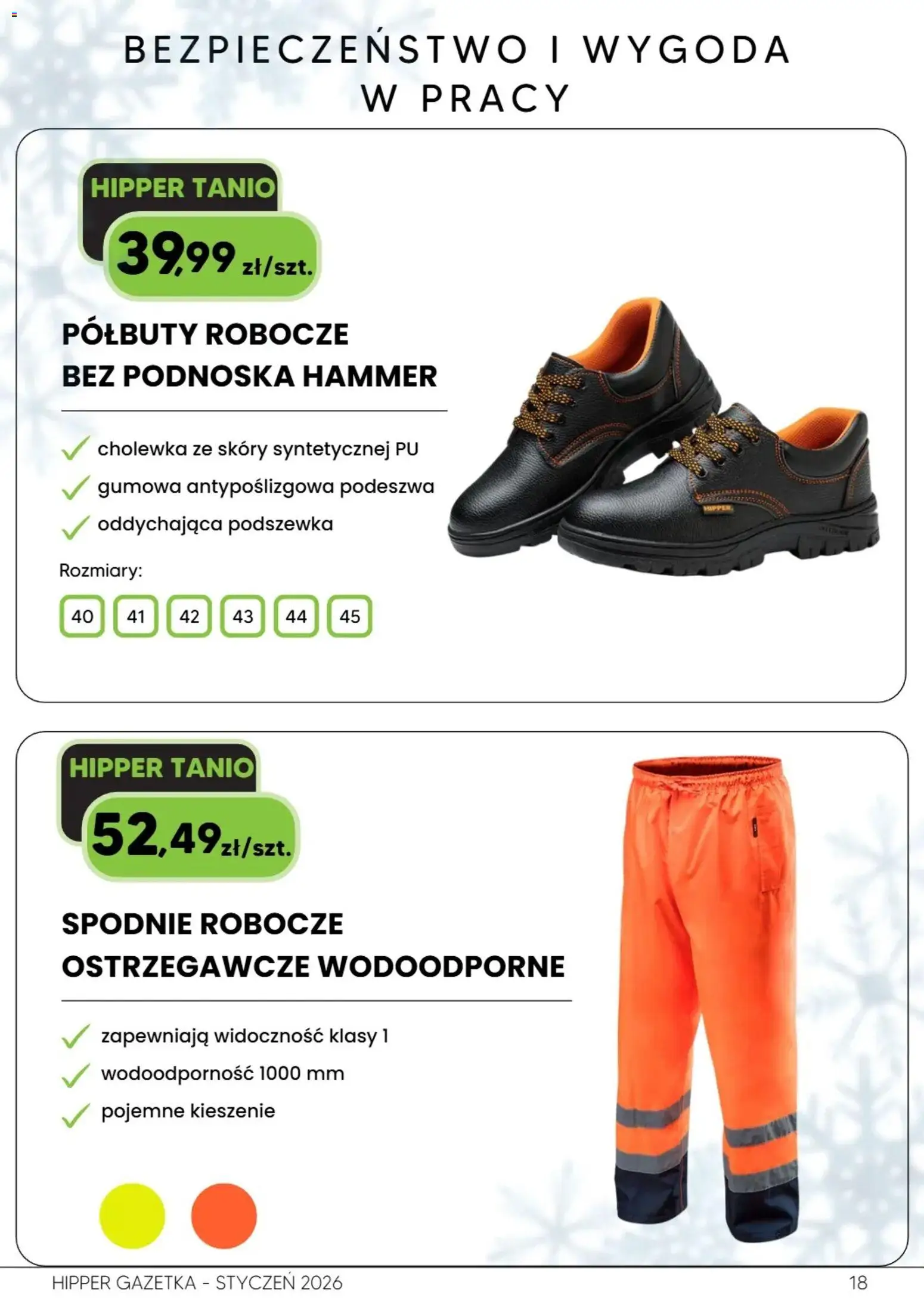 Hipper Gazetka od 10.01.2026 | Strona: 18 | Produkty: Spodnie