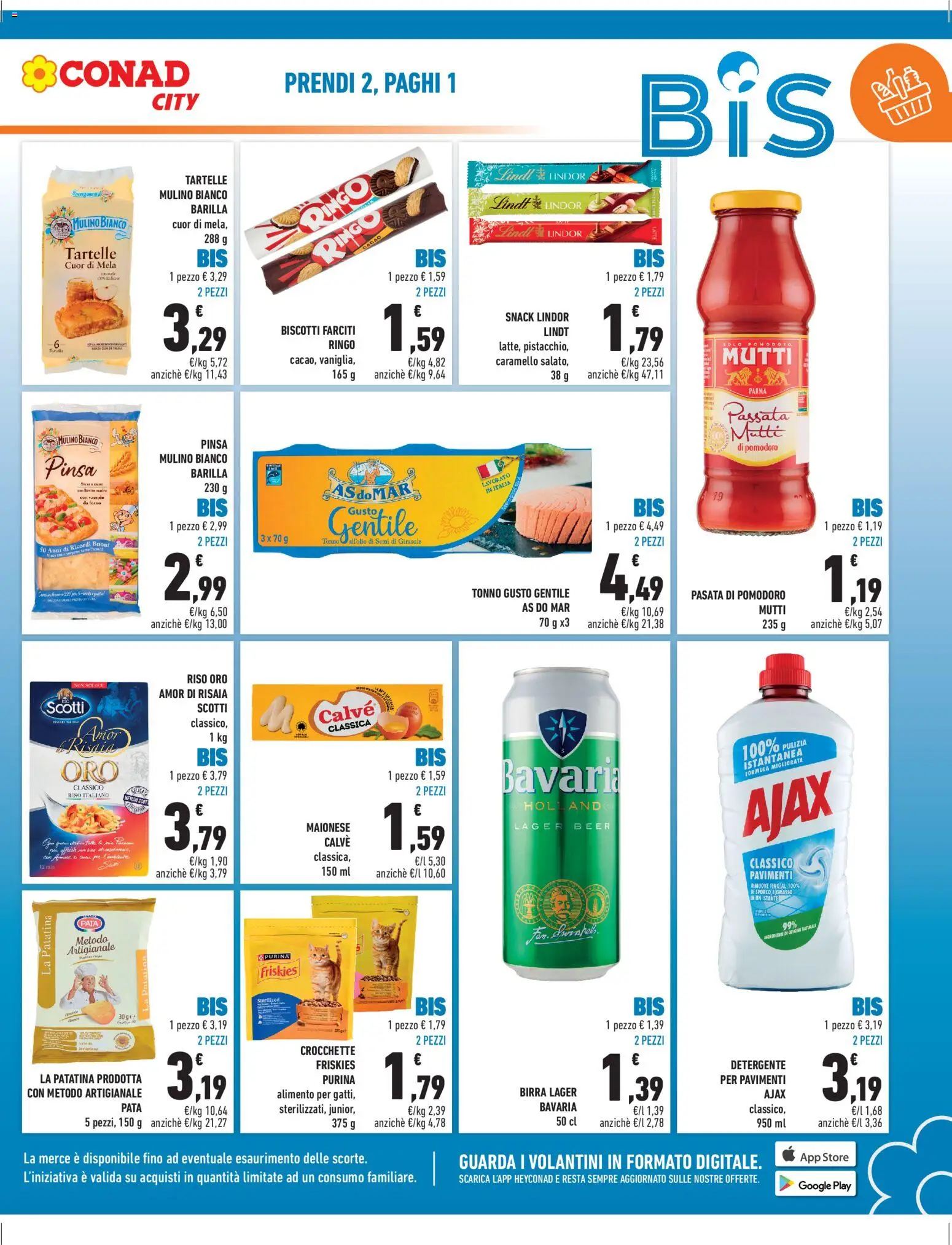 Volantino Conad del 17.04.2026 | Pagina: 3 | Prodotti: Pomodoro, Latte, Crocchette, Tonno