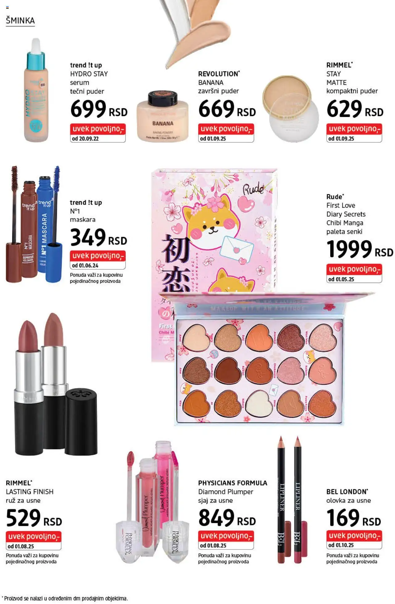 DM Drogerie katalog - važi od 01.10.2025 | Strana: 10 | Proizvode: Tečni puder, Finish, Šminka, Puder