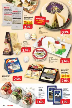 Katalog Delicije Plodine - Pregled kataloga iz trgovine Plodine, vrijedi od 18.03.2026 | Stranica: 10 | Proizvodi: Sir, Džiugas, Losos, Tvrdi sir