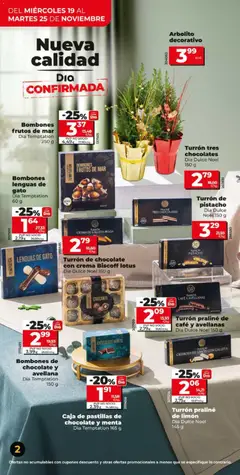 Vista previa Turrón praliné de café y avellanas, Coffee and hazelnut praline nougat, 150 g válido desde el 19.11.2025 | Página: 2