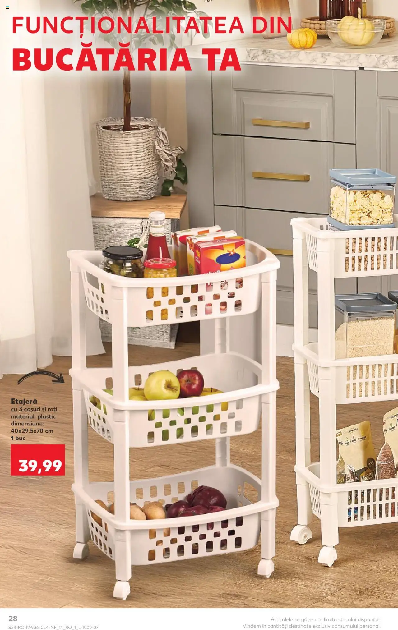 Noul catalog Kaufland – valabil de la 03.09.2025 | Pagină: 28 | Produse: Etajeră