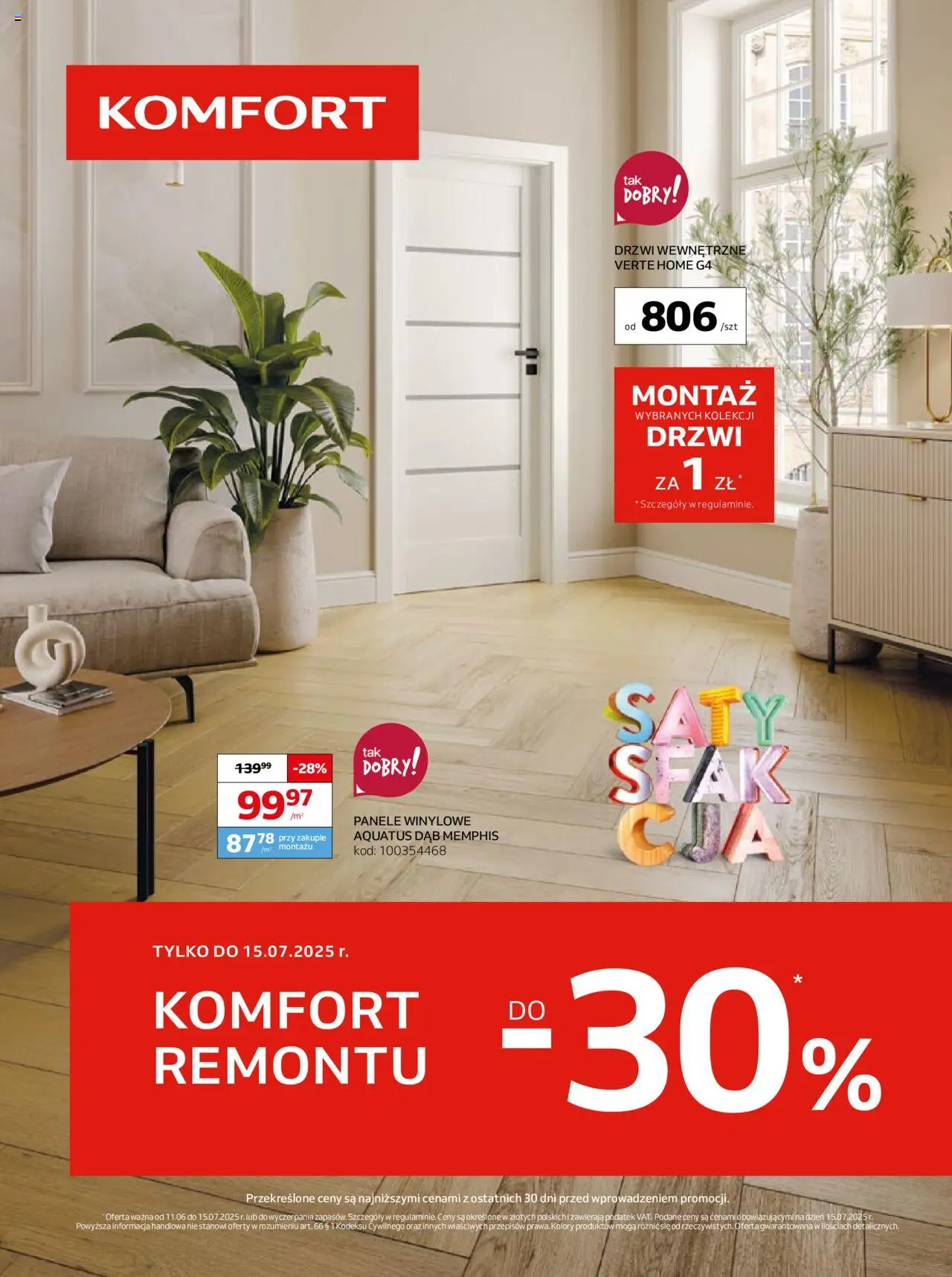 Komfort Gazetka od 11.06.2025 | Strona: 1
