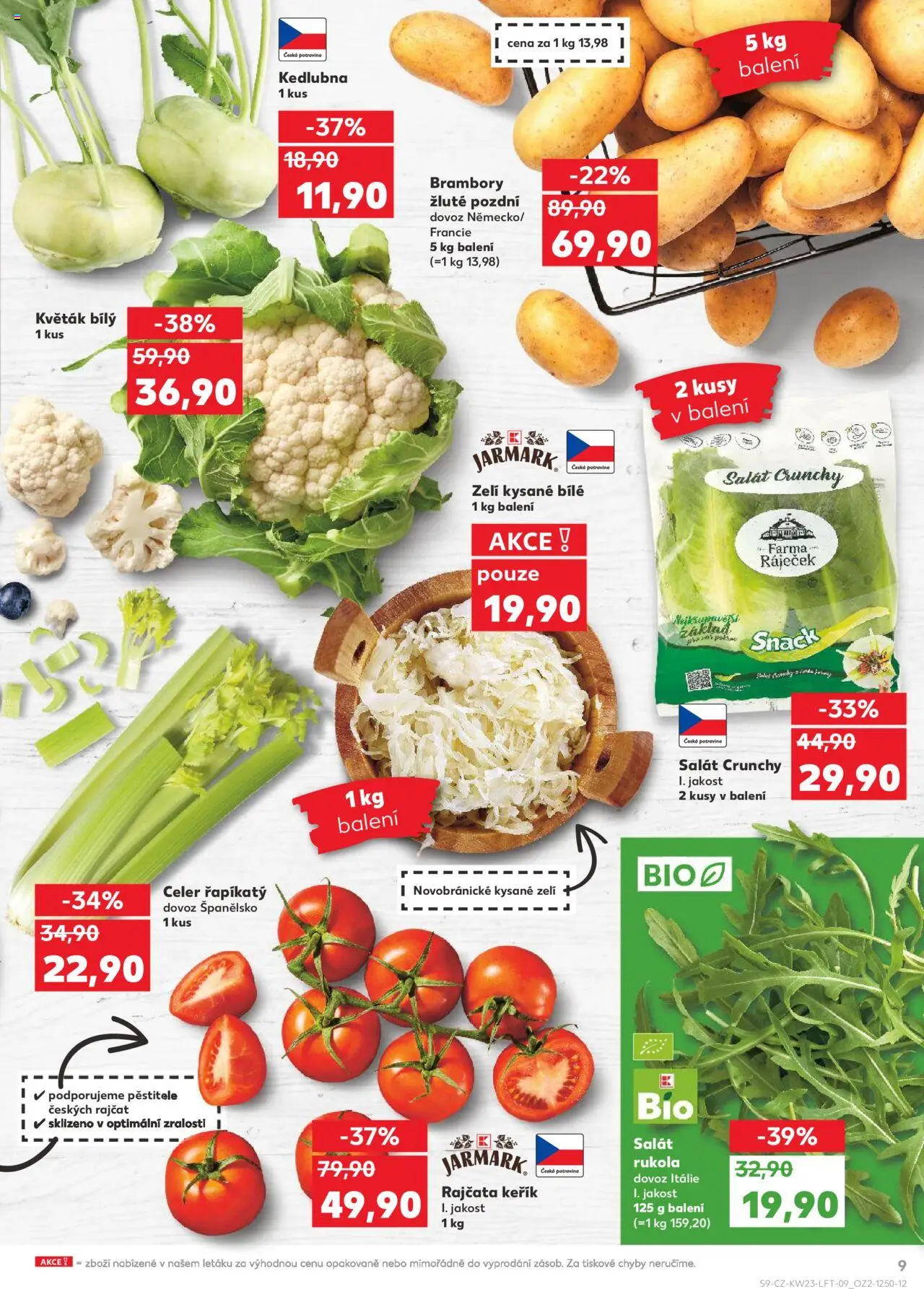 Kaufland leták - Praha 8 od 04.06.2025 | Strana: 9 | Produkty: Květák, Salát, Celer, Kedlubna