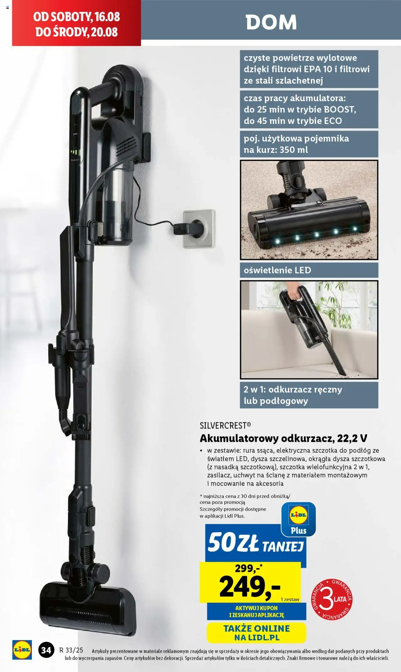 Lidl Katalog od 11.08.2025 | Strona: 38 | Produkty: Odkurzacz, Cleaner, Szczotka