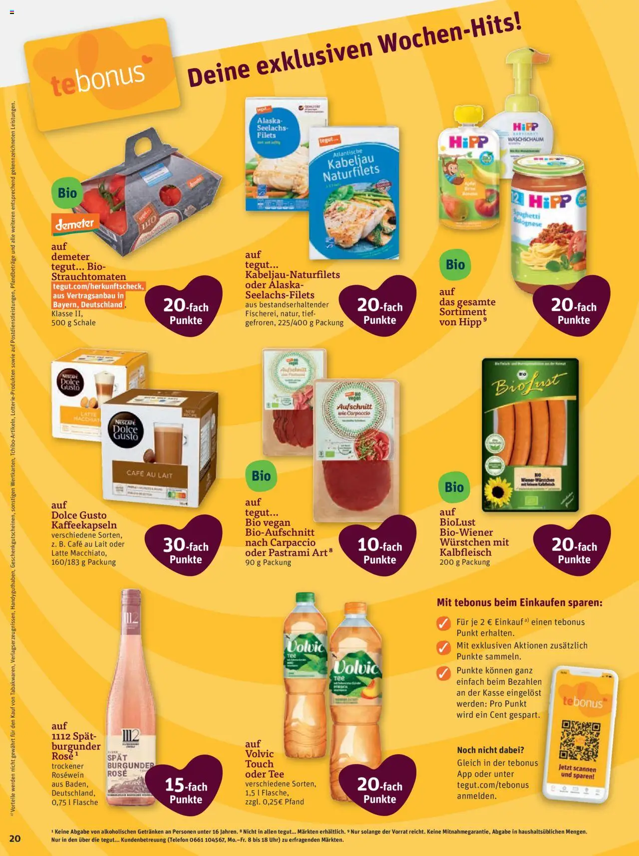 Tegut Prospekt – gültig ab 08.09.2025 | Seite: 22 | Produkte: Nescafe, Tee, Volvic, Dolce gusto