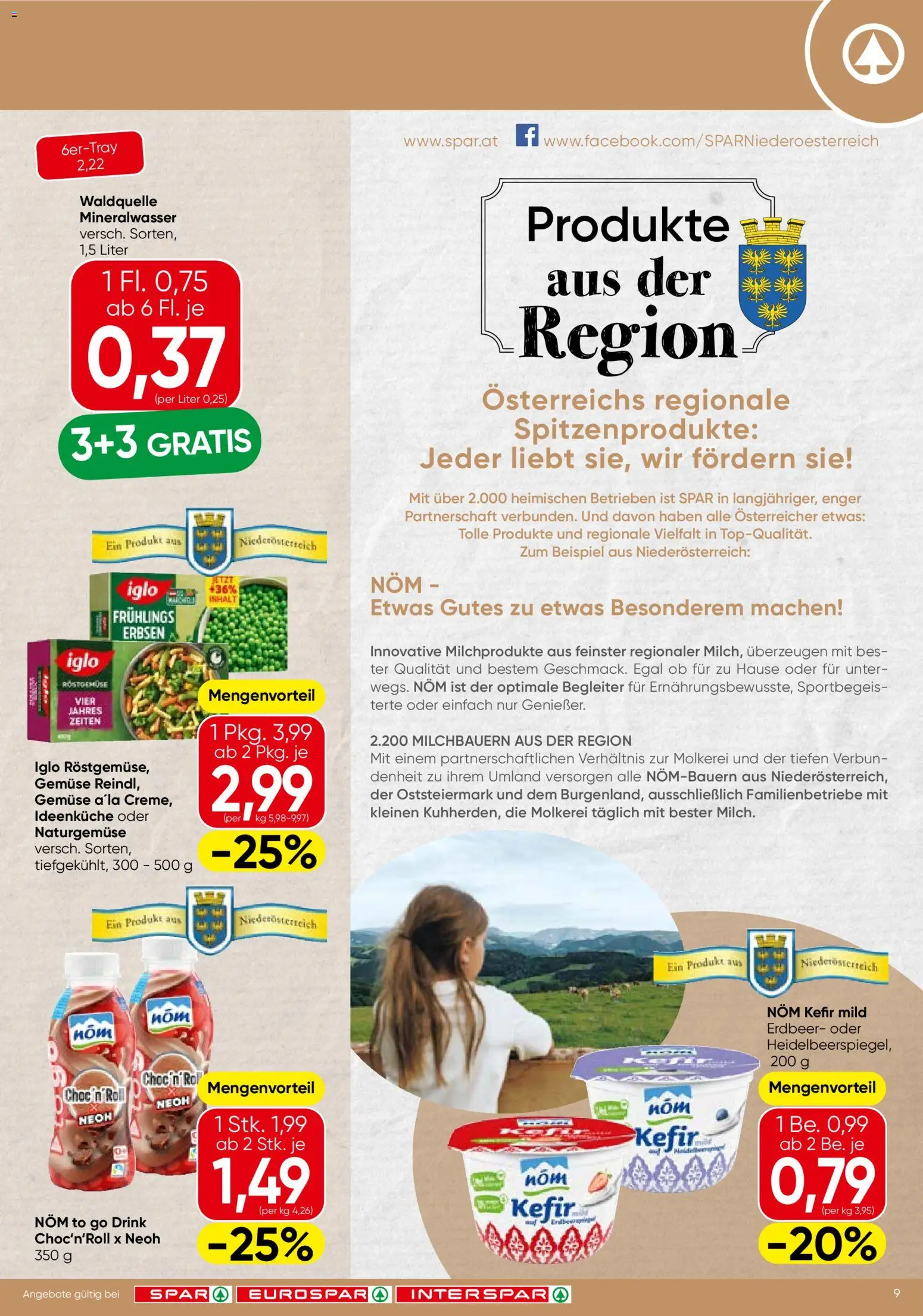 Spar Flugblatt - Burgenland gültig ab 15.01.2026 | Seite: 9 | Produkte: Gemüse, Erbsen