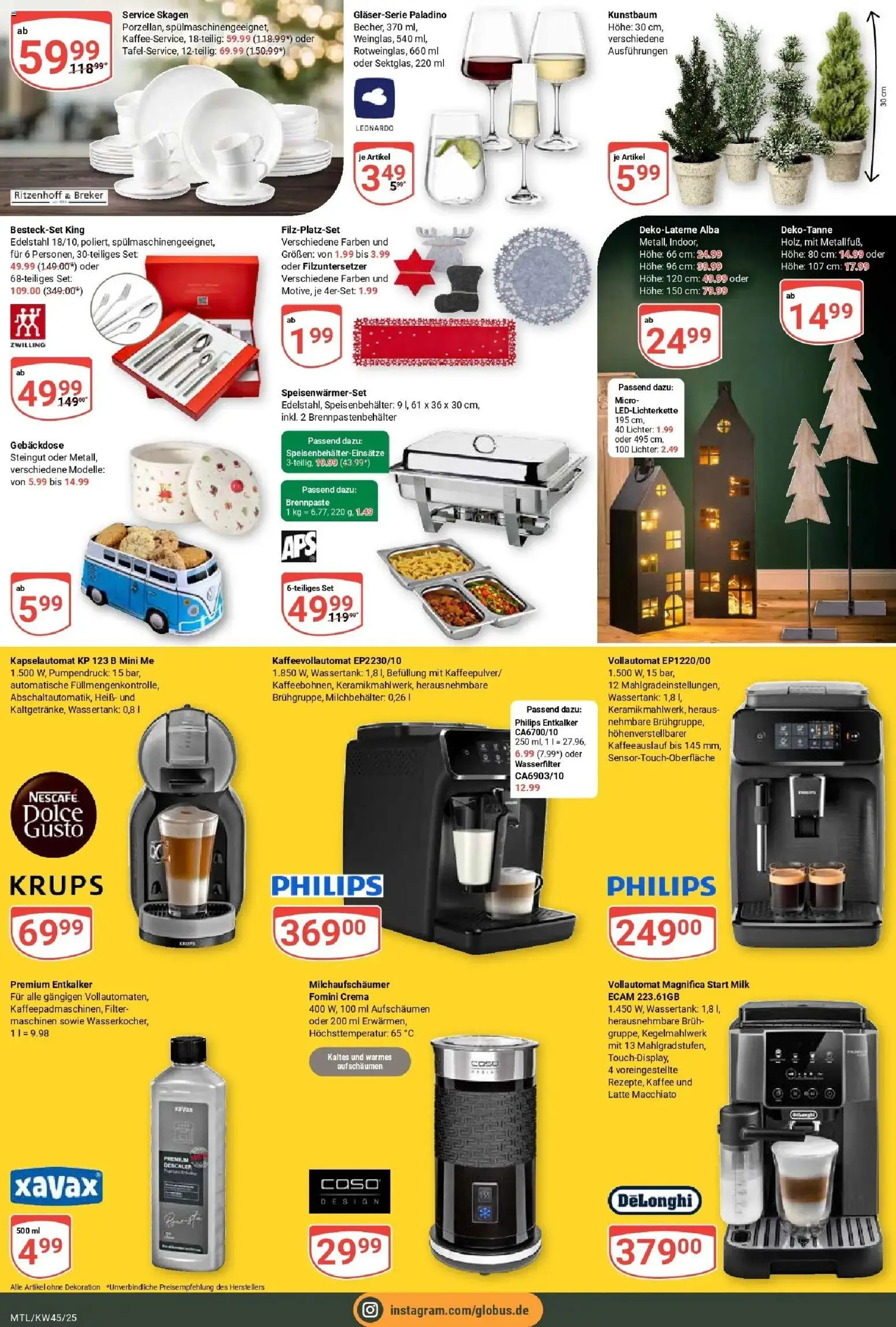 Globus prospekt Maintal-Dörnigheim	 – gültig ab 02.11.2025 | Seite: 25 | Produkte: Krups, Nescafe, Kaffee, Dolce gusto