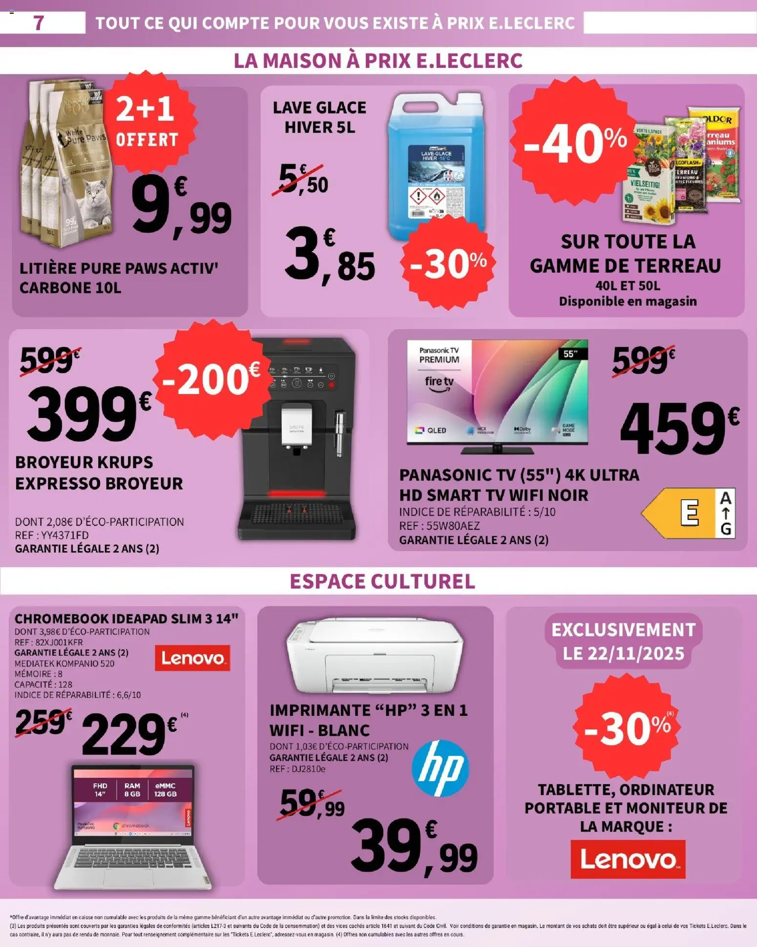 {H1} | Page: 7 | Produits: Moniteur, Ordinateur portable, Krups, Smart TV