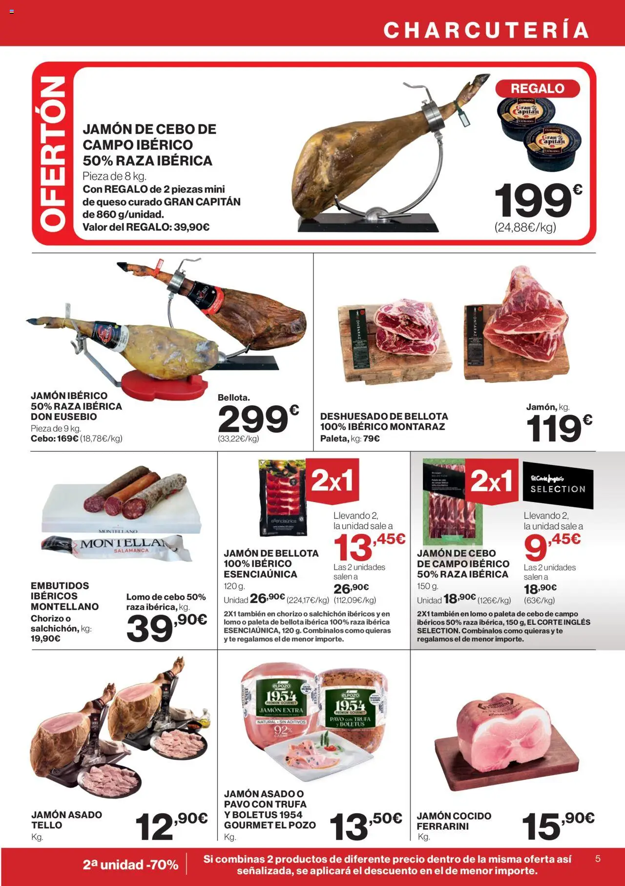 Supercor folleto │ válido desde el 31.07.2025 | Página: 5 | Productos: Jamón ibérico, Jamón, Jamón cocido, Νυχτικό