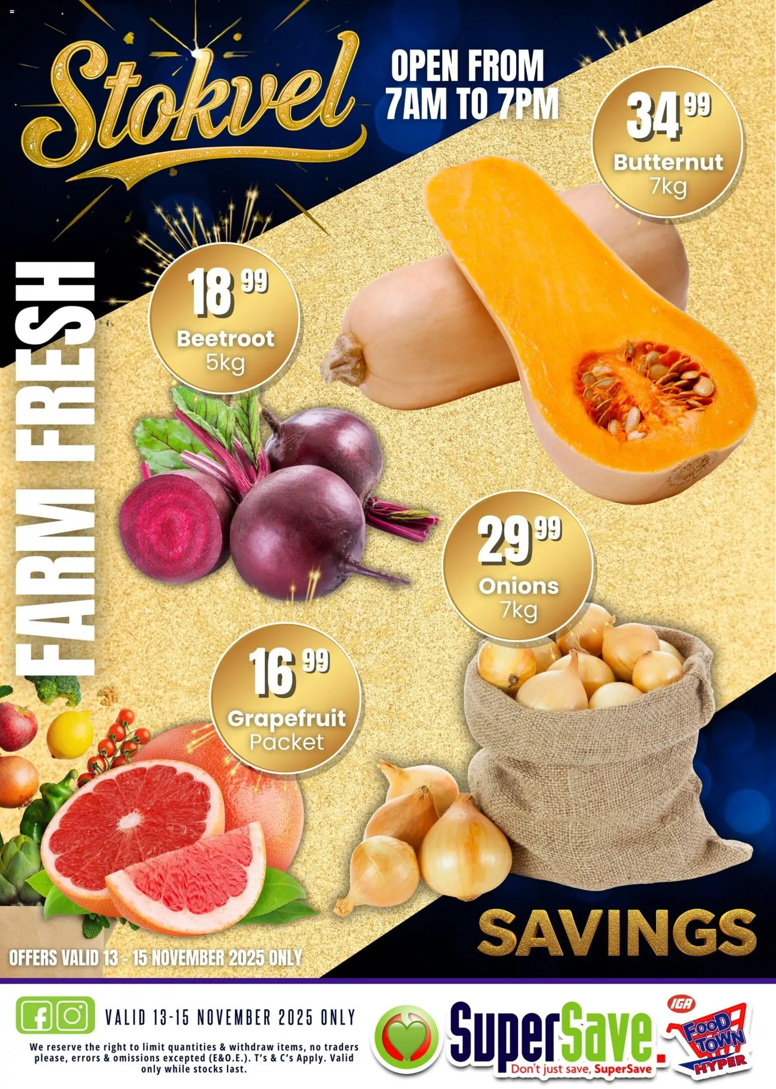 New Super Save catalogue – valid from 13.11.2025 | Page: 3 | Products: Grapefruit, Onions