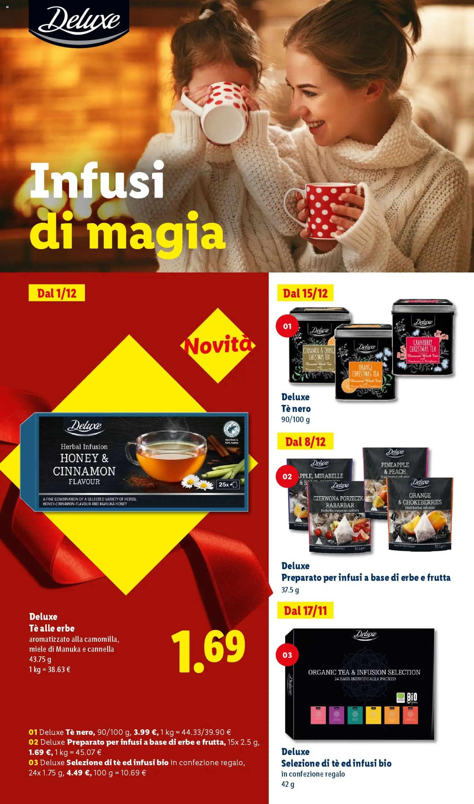 Volantino Lidl del 24.10.2025 | Pagina: 42 | Prodotti: Tè, Frutta, Miele