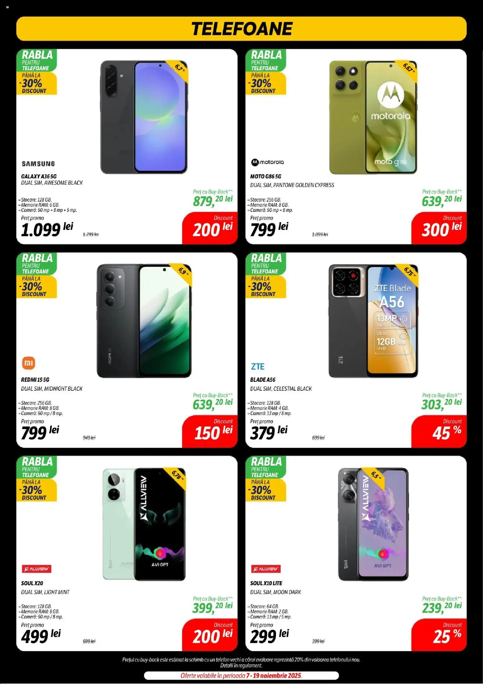 Noul catalog Flanco – valabil de la 07.11.2025 | Pagină: 3 | Produse: Telefon, Memorie, Cameră