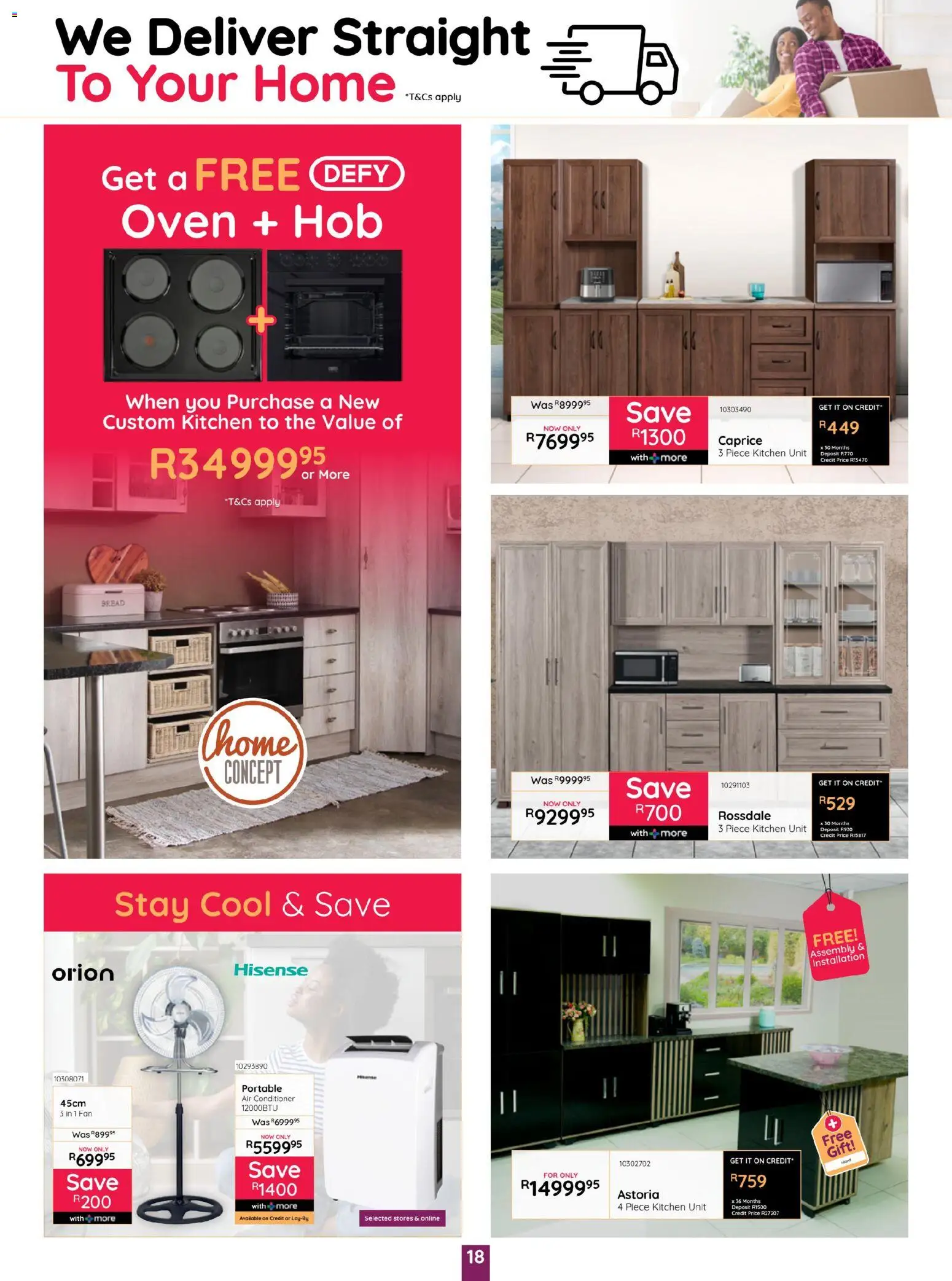 New Bradlows catalogue – valid from 19.03.2026 | Page: 18 | Products: Air conditioner, Fan, Kitchen unit, Conditioner