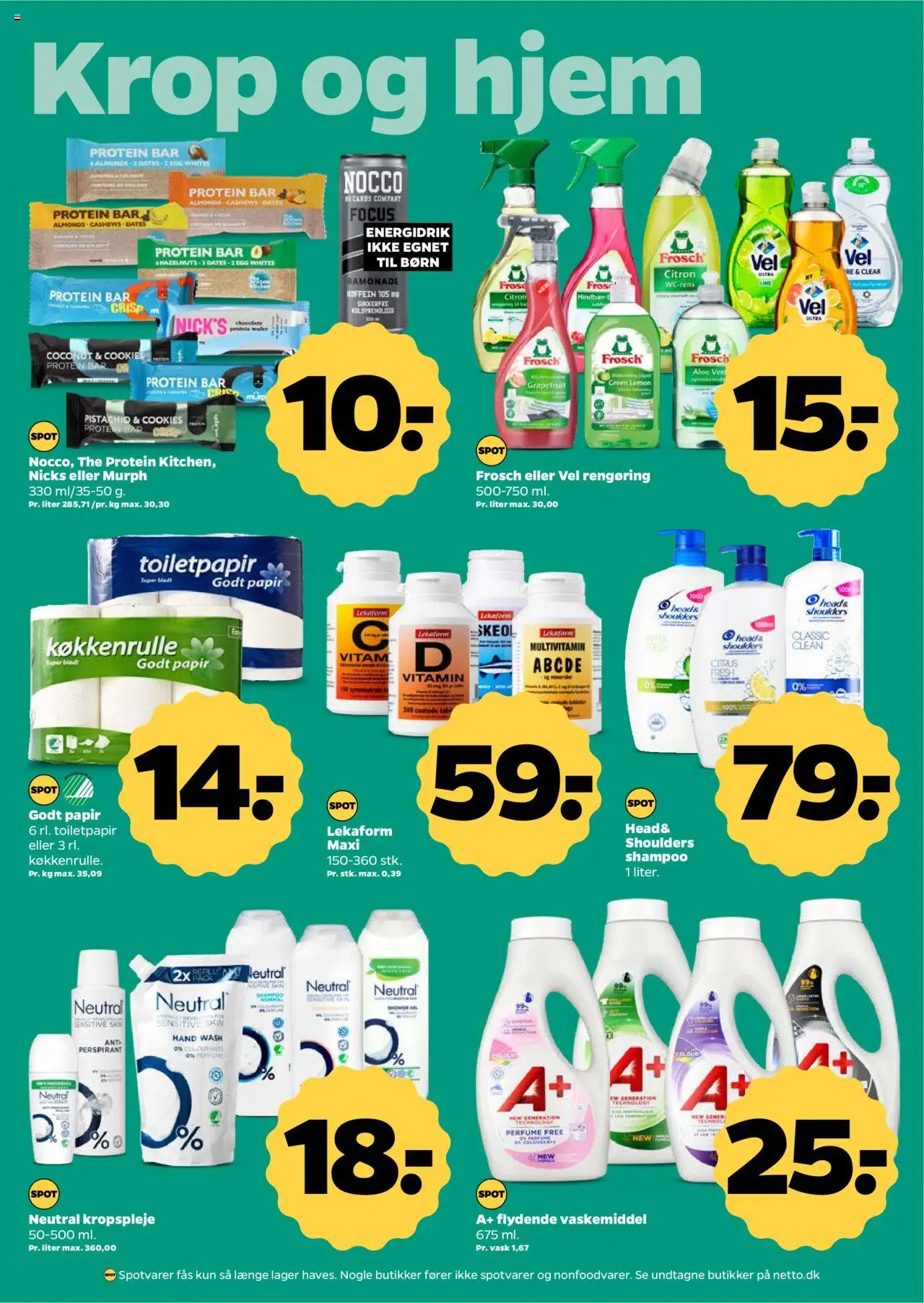 Netto Tilbudsavis gyldig fra 02.08.2025 | Side: 25 | Produkter: Shampoo, Cookies, Toilet