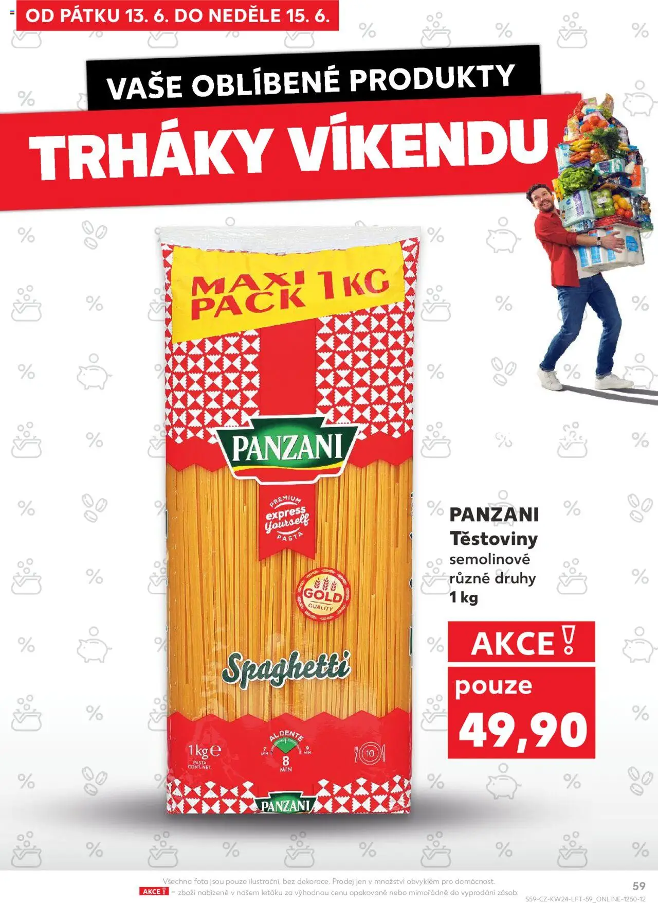 Kaufland leták - Chomutov od 11.06.2025 | Strana: 59 | Produkty: Těstoviny, Těstoviny Panzani