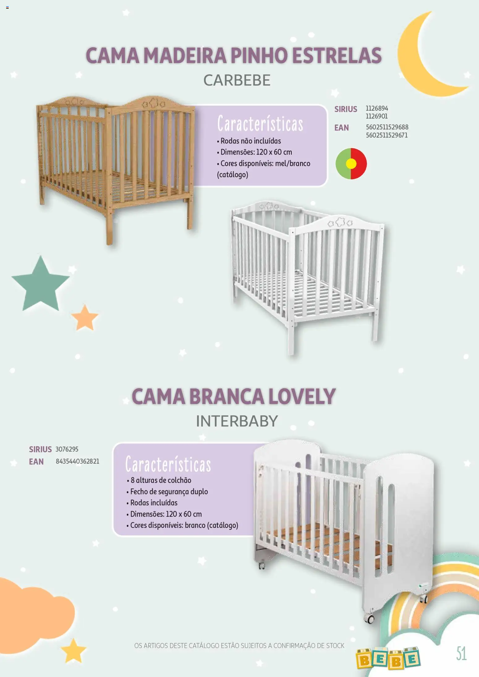 Auchan - Catálogo Puericultura │ válido de 13.01.2026 | Página: 51 | Produtos: Cama, Colchão