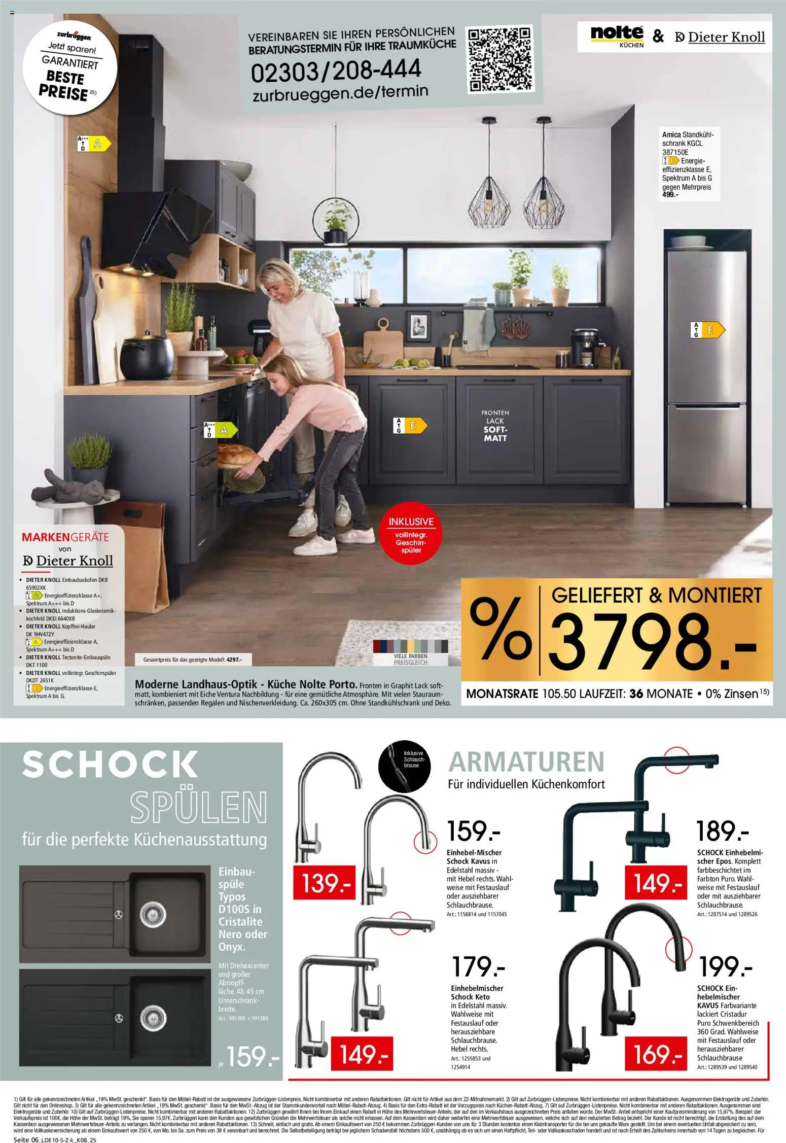 Zurbrüggen Küchen für Ihr Zuhause – gültig ab 08.11.2025 | Seite: 6 | Produkte: Geschirrspüler, Schrank, Küche, Kuchen