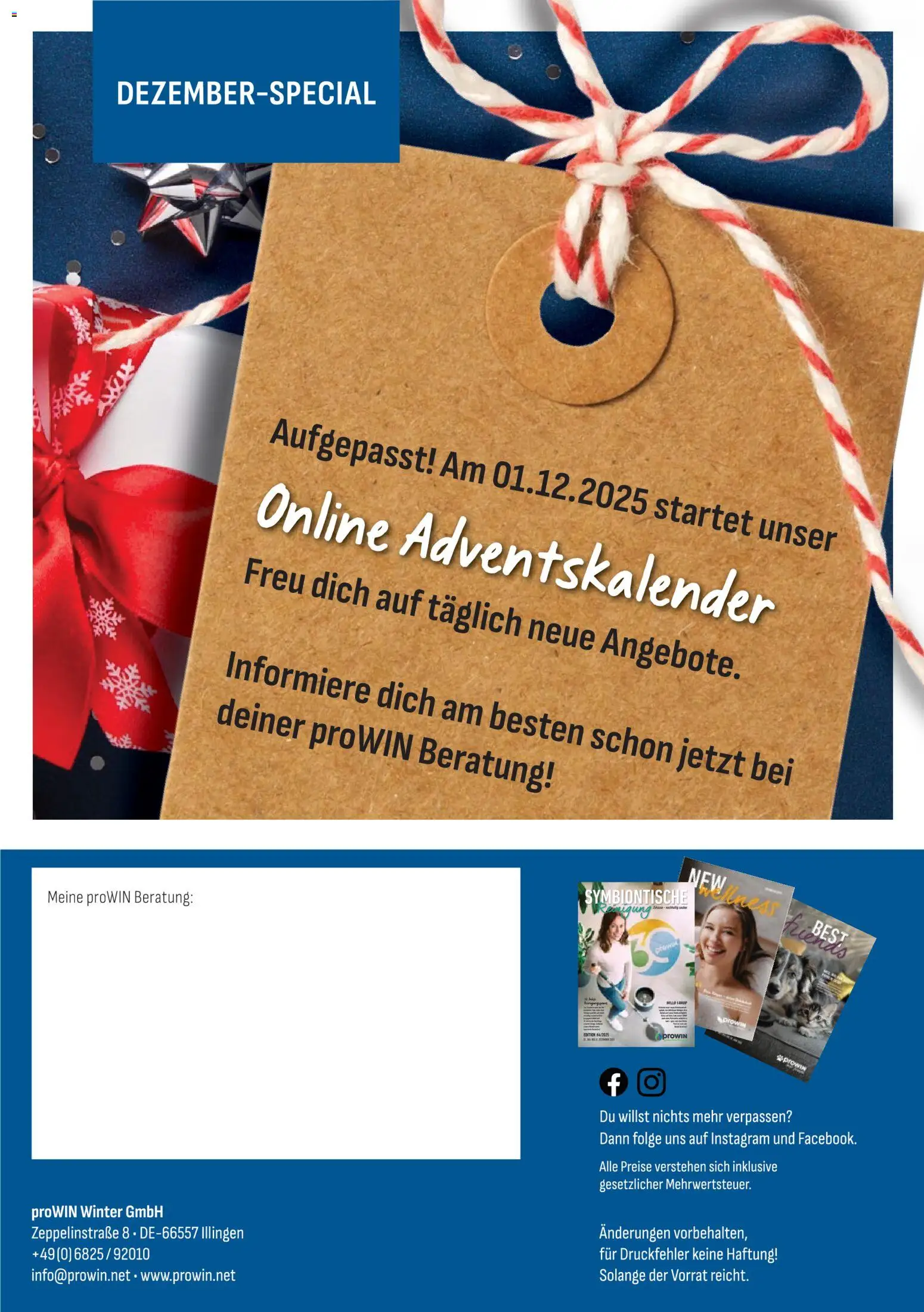 Prowin Angebote ProWIN Dezember/Januar 2026 – gültig ab 01.12.2025 | Seite: 16