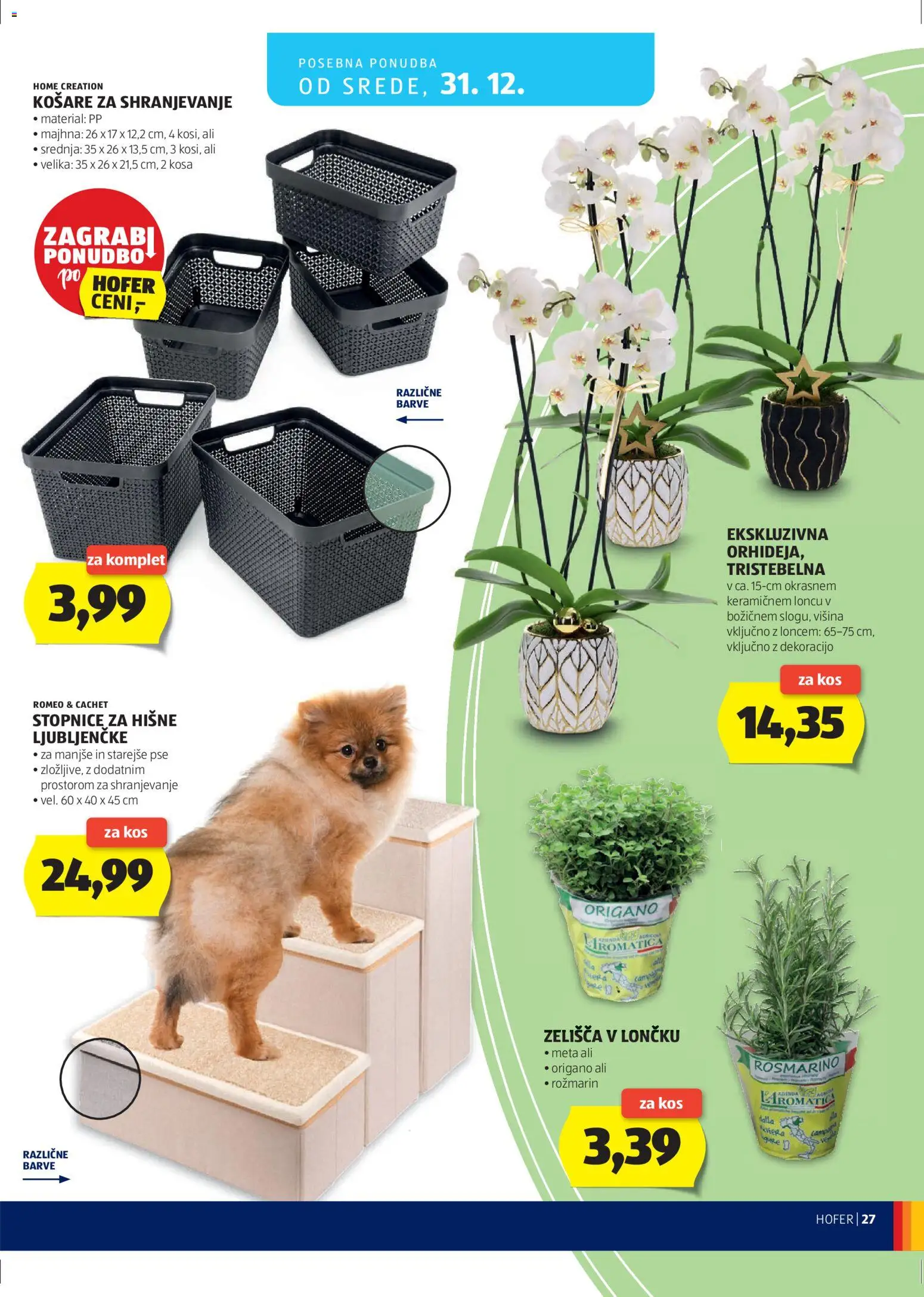 Hofer SI katalog | vrijedi od 23.12.2025 | Stranica: 27 | Proizvodi: Orhideja, Košare