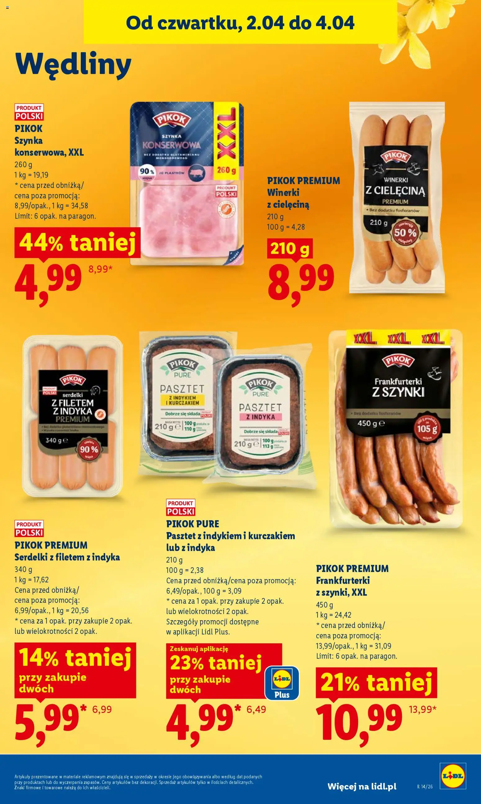 Lidl Polsko leták od 02.04.2026 | Strana: 45 | Produkty: Pikok
