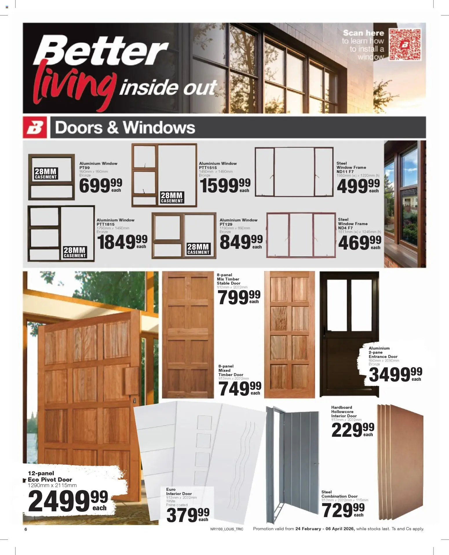 New Build It catalogue – valid from 24.02.2026 | Page: 6 | Products: Frame, Stable door