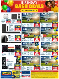 Russells Specials │ valid from 17.07.2025 | Page: 16 | Products: Earphones, Adapter, TV, Soundbar