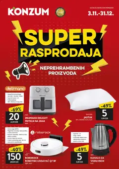 Konzum - Super Rasprodaja - Pregled kataloga iz trgovine Konzum, vrijedi od 03.11.2025