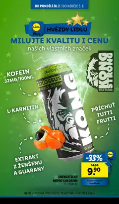 Lidl leták od 28.07.2025 | Strana: 34 | Produkty: Kong Strong, Energetický nápoj, Energy drink