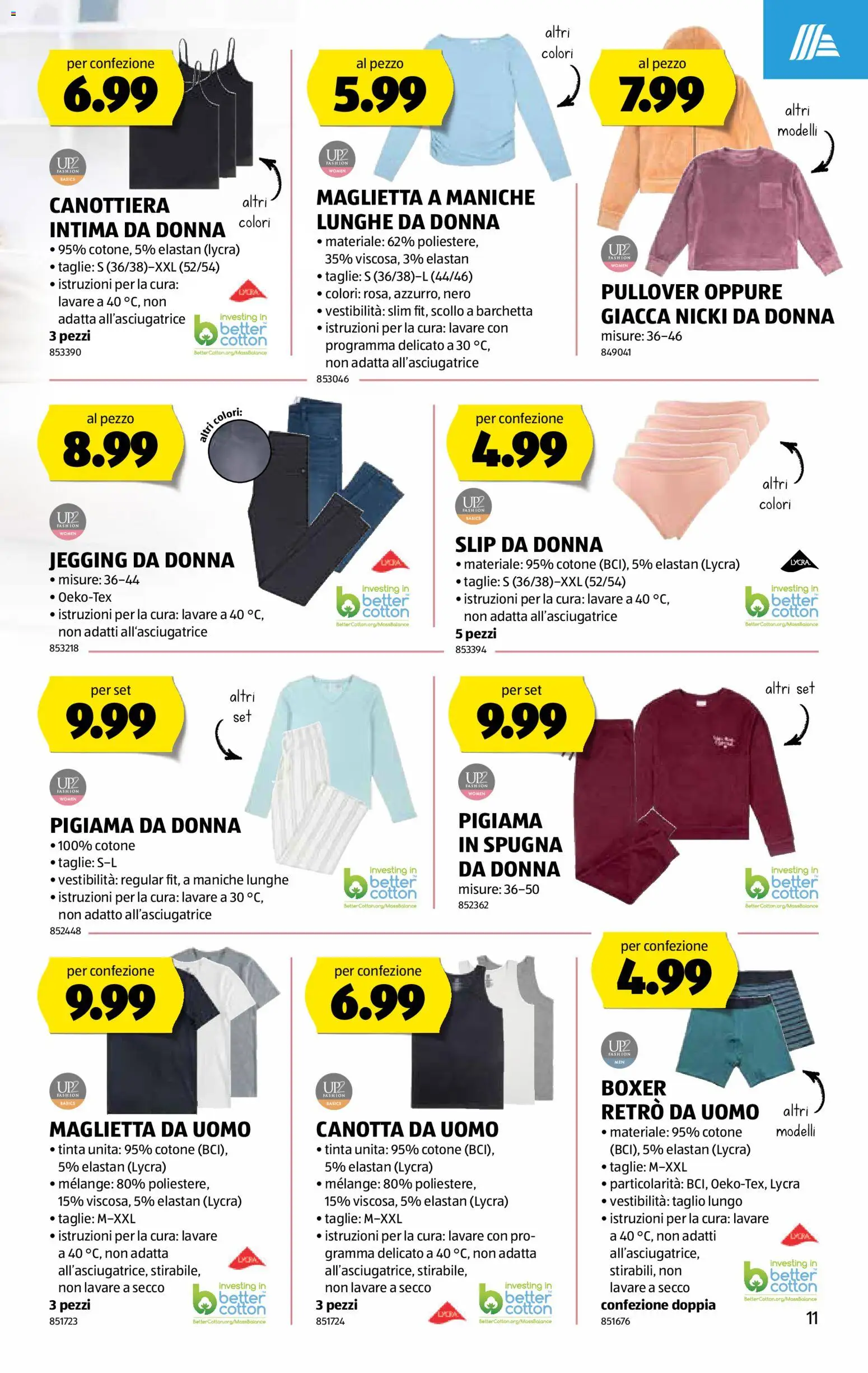 Aldi Aktionen IT – gültig ab 29.01.2026 | Seite: 12 | Produkte: Pullover, Slip, Boxer