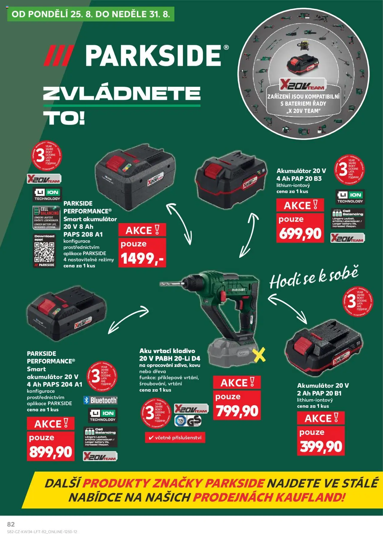 Kaufland leták - Plzeň od 20.08.2025 | Strana: 82 | Produkty: Parkside, Kladivo