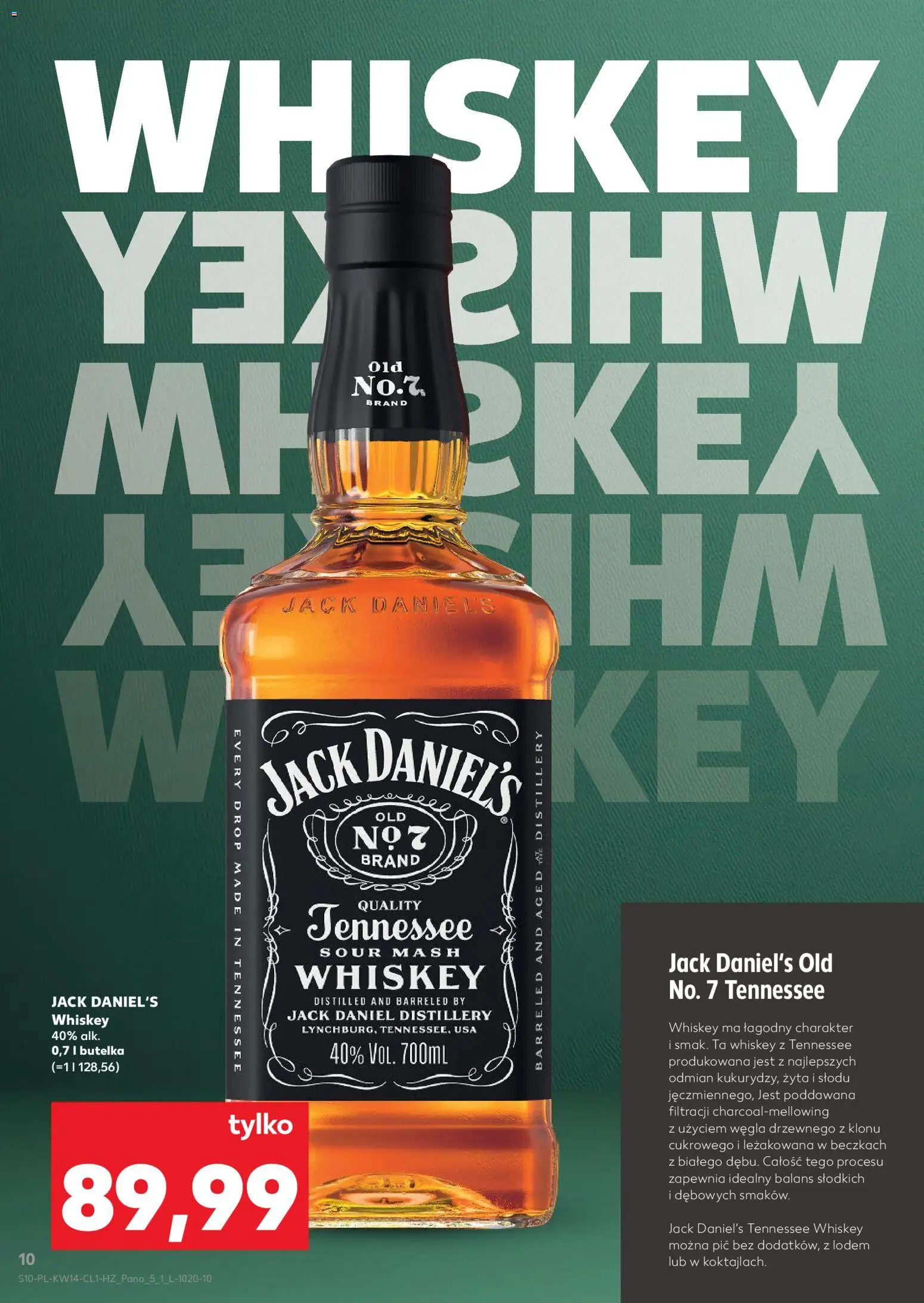 Kaufland Polsko leták - Barek od 01.04.2026 | Strana: 10 | Produkty: Whiskey, Jack Daniel’s