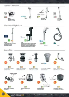 Pré-visualização Leroy Merlin Catálogo válido de 18.11.2024 | Página: 256 | Produtos: Agua, Mangueira, Lavatório, Chuveiro