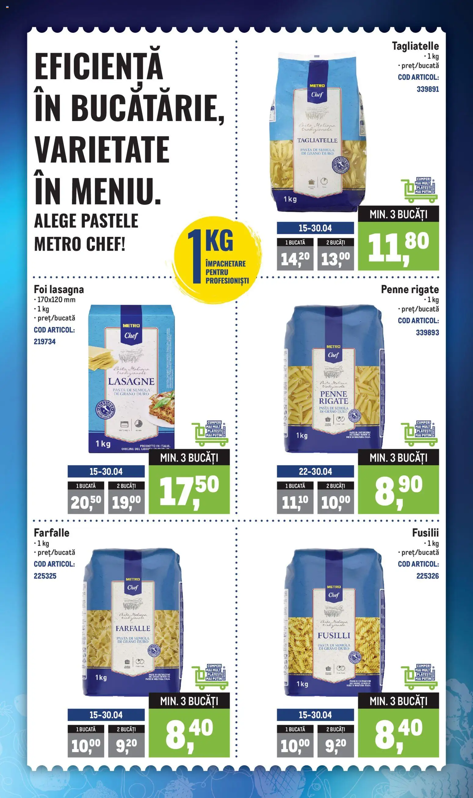 Noul catalog Metro – valabil de la 27.04.2026 | Pagină: 3 | Produse: Lasagna