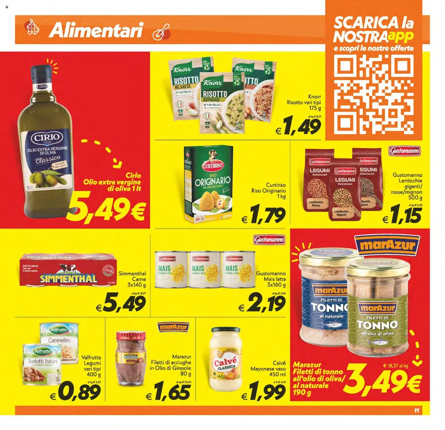 Volantino SuperConveniente del 24.10.2025 | Pagina: 11 | Prodotti: Sale, Tonno, Asparagi, Vaso