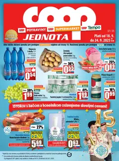 COOP Jednota leták platný od 18.09.2025