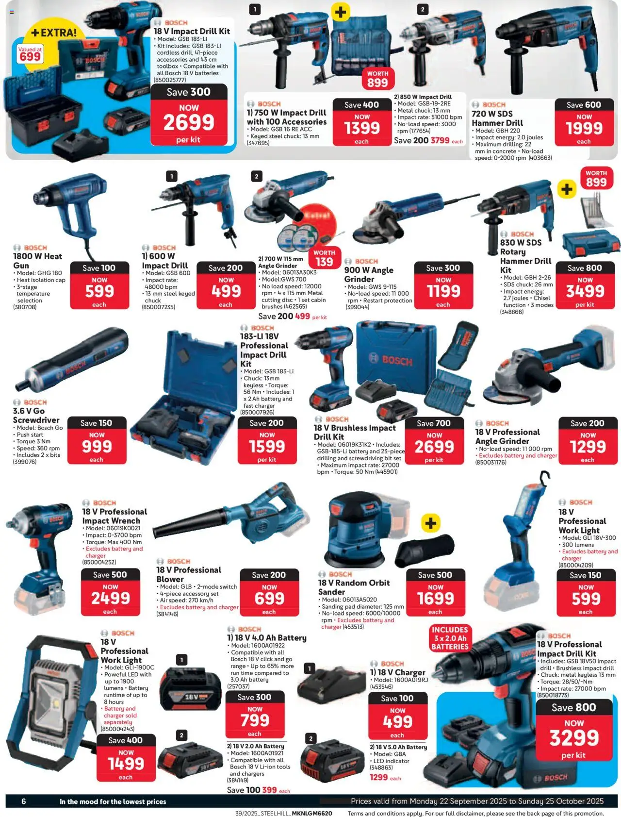 New Makro catalogue – valid from 22.09.2025 | Page: 6 | Products: Cap, Wrench, Charger, Hammer