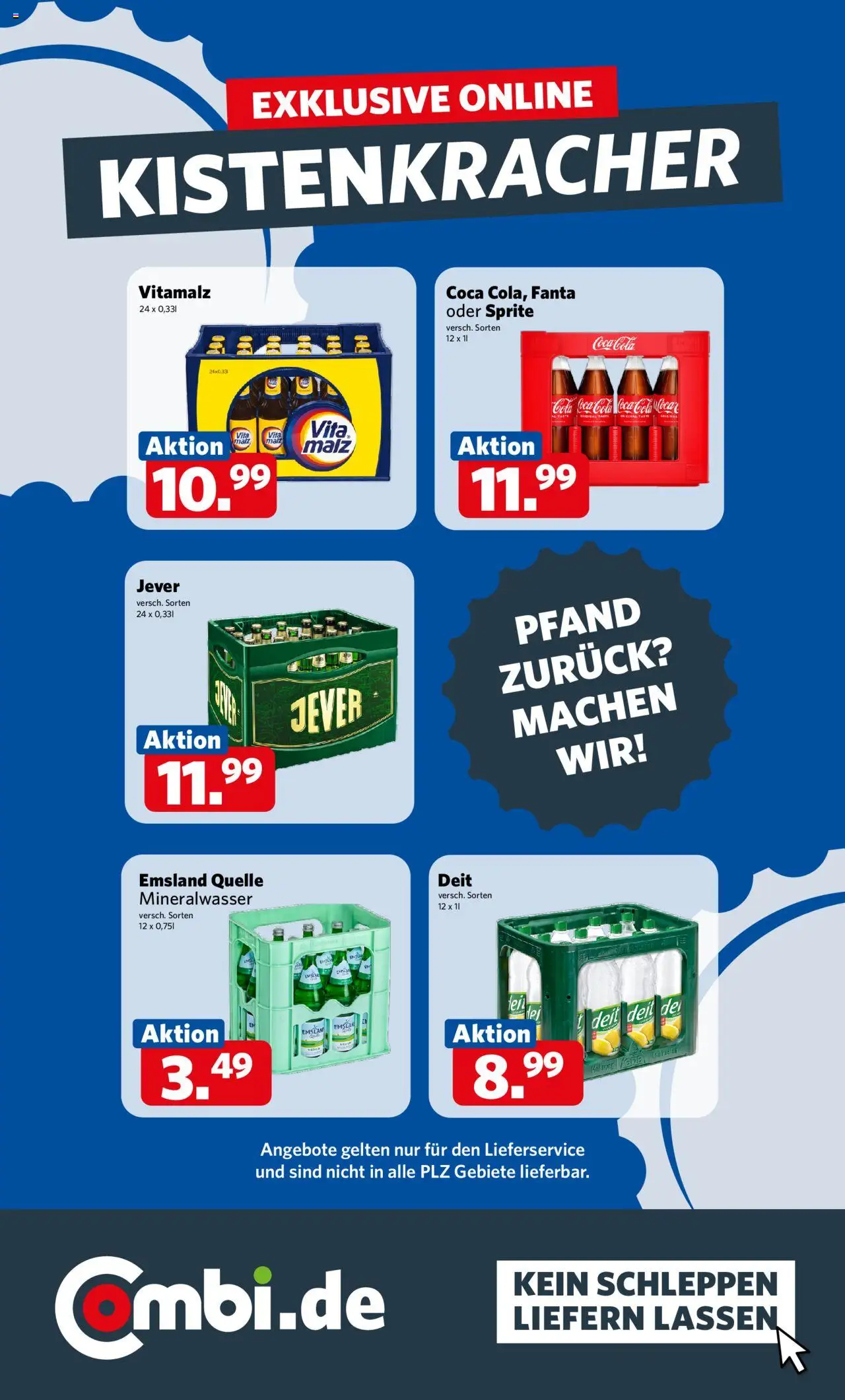 Combi Prospekt 	 – gültig ab 20.10.2025 | Seite: 20 | Produkte: Coca cola, Fanta, Sprite, Mineralwasser