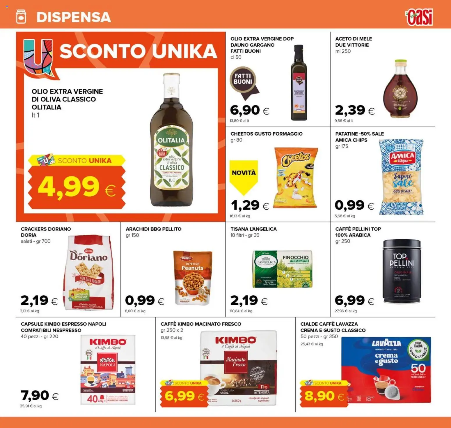 Volantino Oasi del 29.01.2026 | Pagina: 17 | Prodotti: Aceto di mele, Sale, Formaggio, Aceto