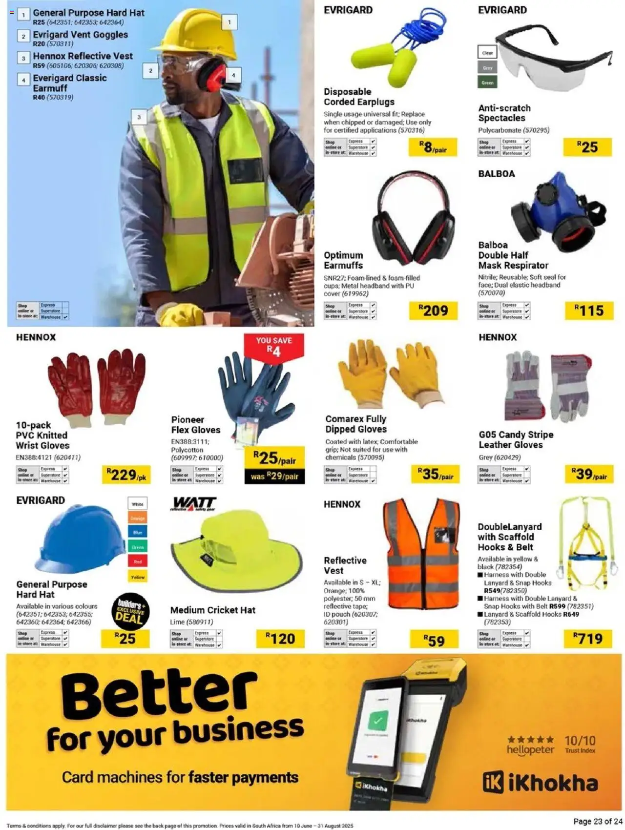Builders - It's Tools That Can Keep Up Day │ valid from 10.06.2025 | Page: 23 | Products: Gloves, Belt, Headband, Lime