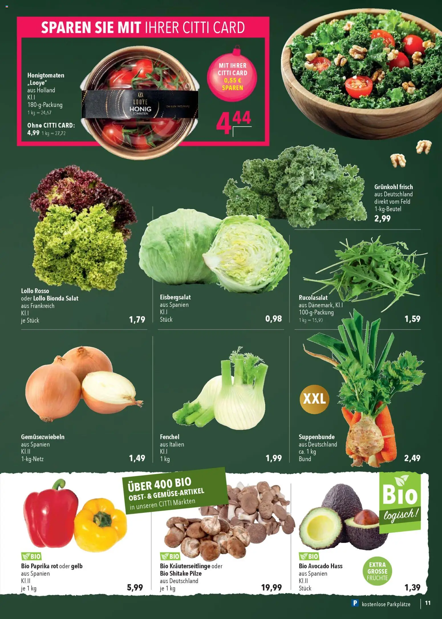 CITTI Markt Prospekt 	 – gültig ab 17.12.2025 | Seite: 11 | Produkte: Paprika rot, Tomaten, Avocado, Paprika