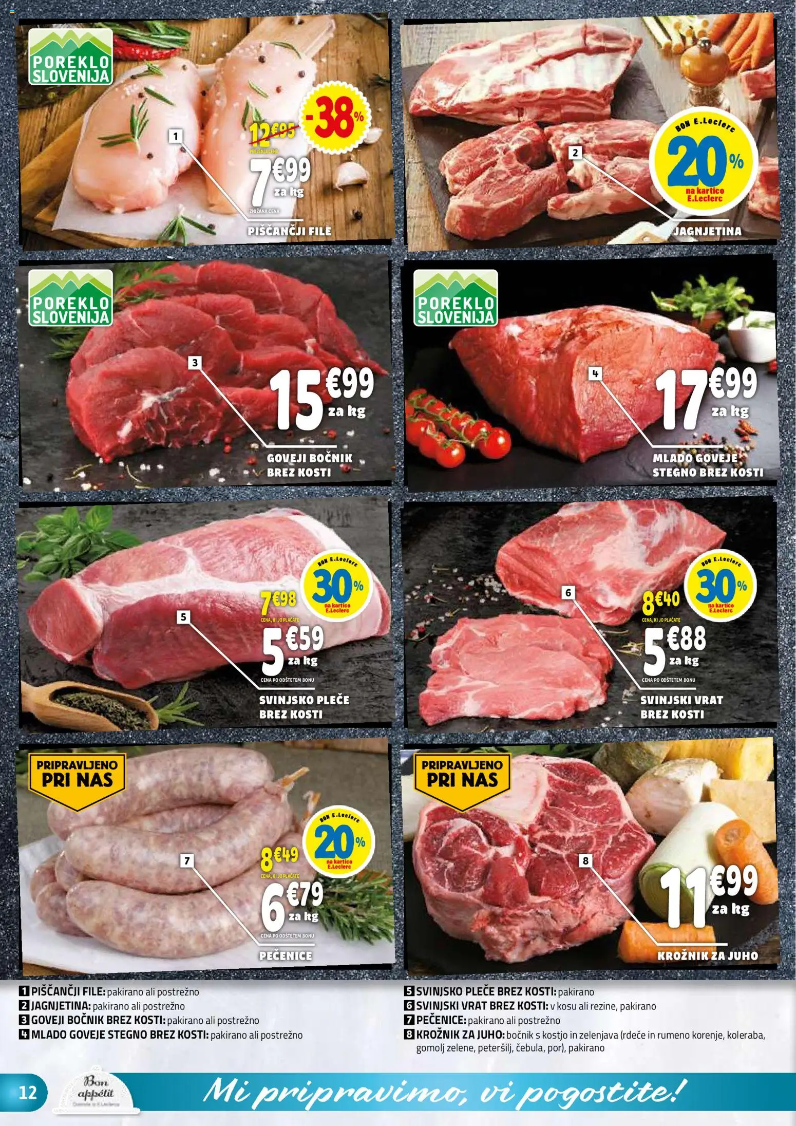 Novi E.leclerc katalog ponudbe – veljaven od 04.02.2026 | Stran: 12 | Izdelki: Zelenjava