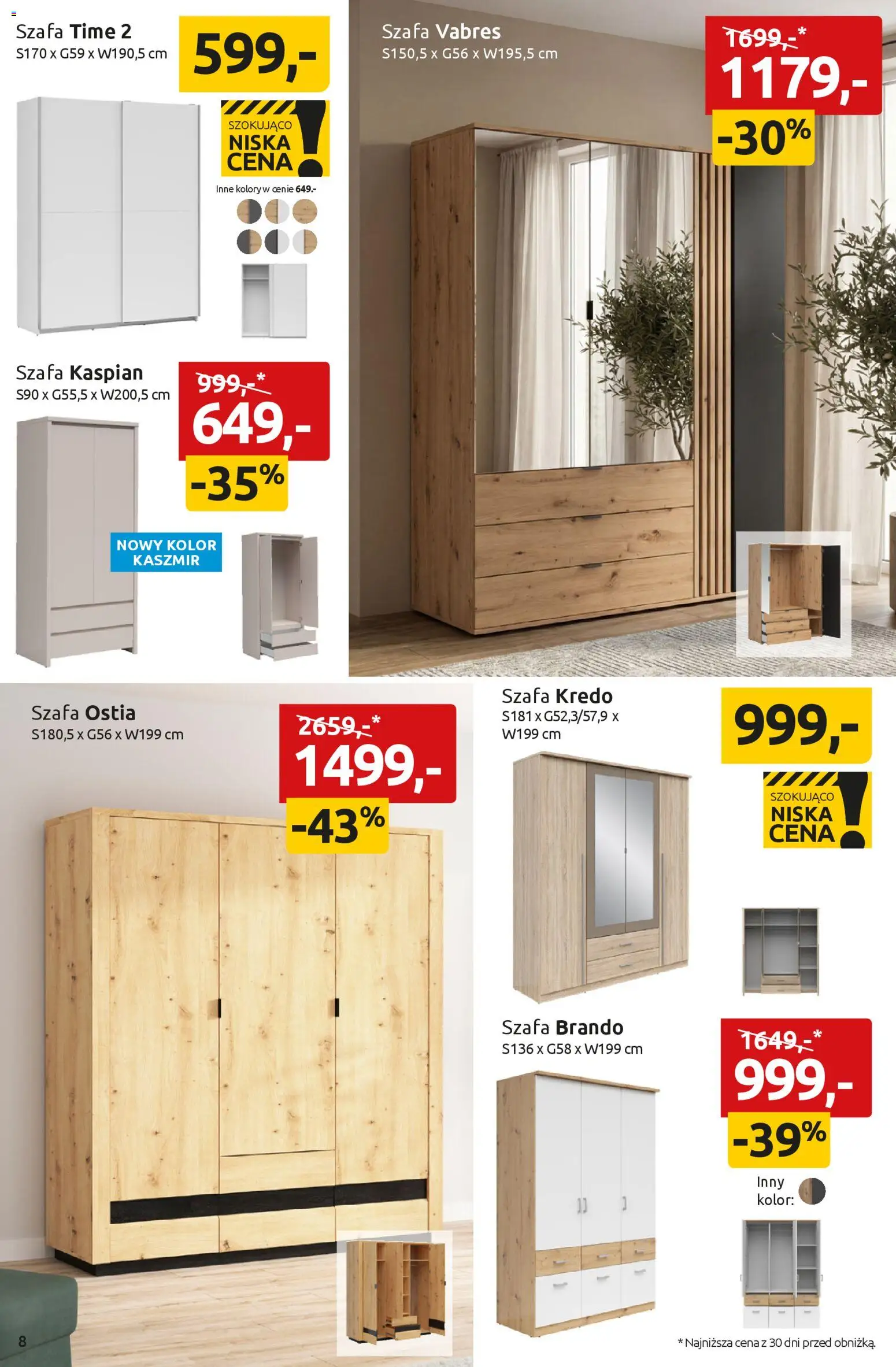 Black Red White promocje od 27.04.2026 | Strona: 8 | Produkty: Szafa