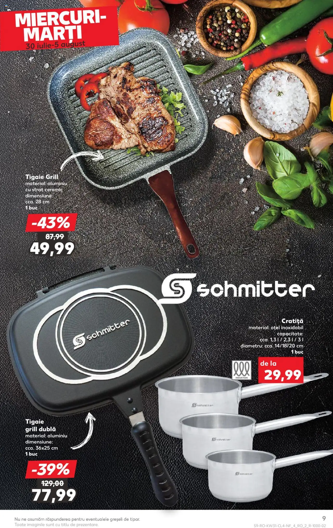 Catalog Kaufland - București – valabil de la 30.07.2025 | Pagină: 9 | Produse: Tigaie, Cratiță, Grill