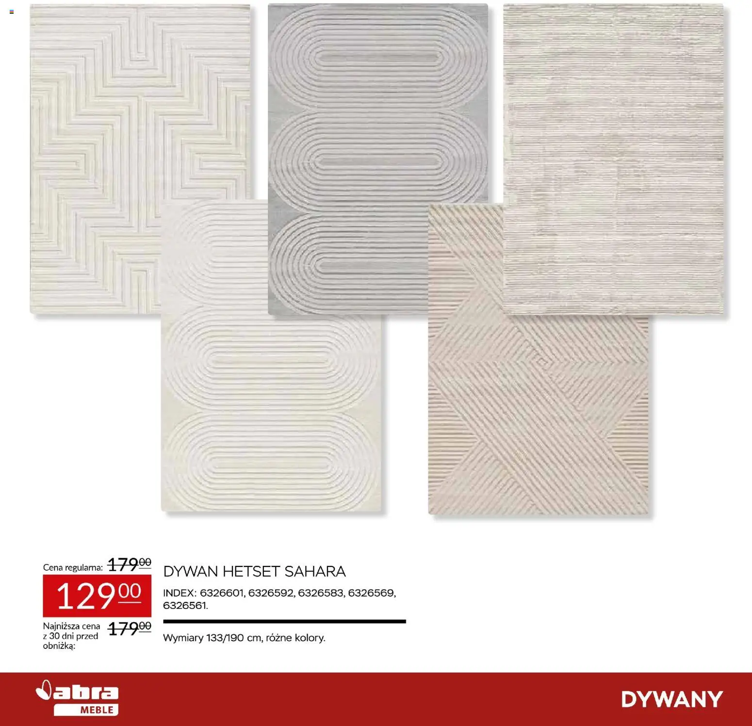 Abra meble Gazetka od 20.11.2025 | Strona: 10 | Produkty: Dywan, Dywany