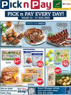 Preview of Pick n Pay specials valid from 11.08.2025