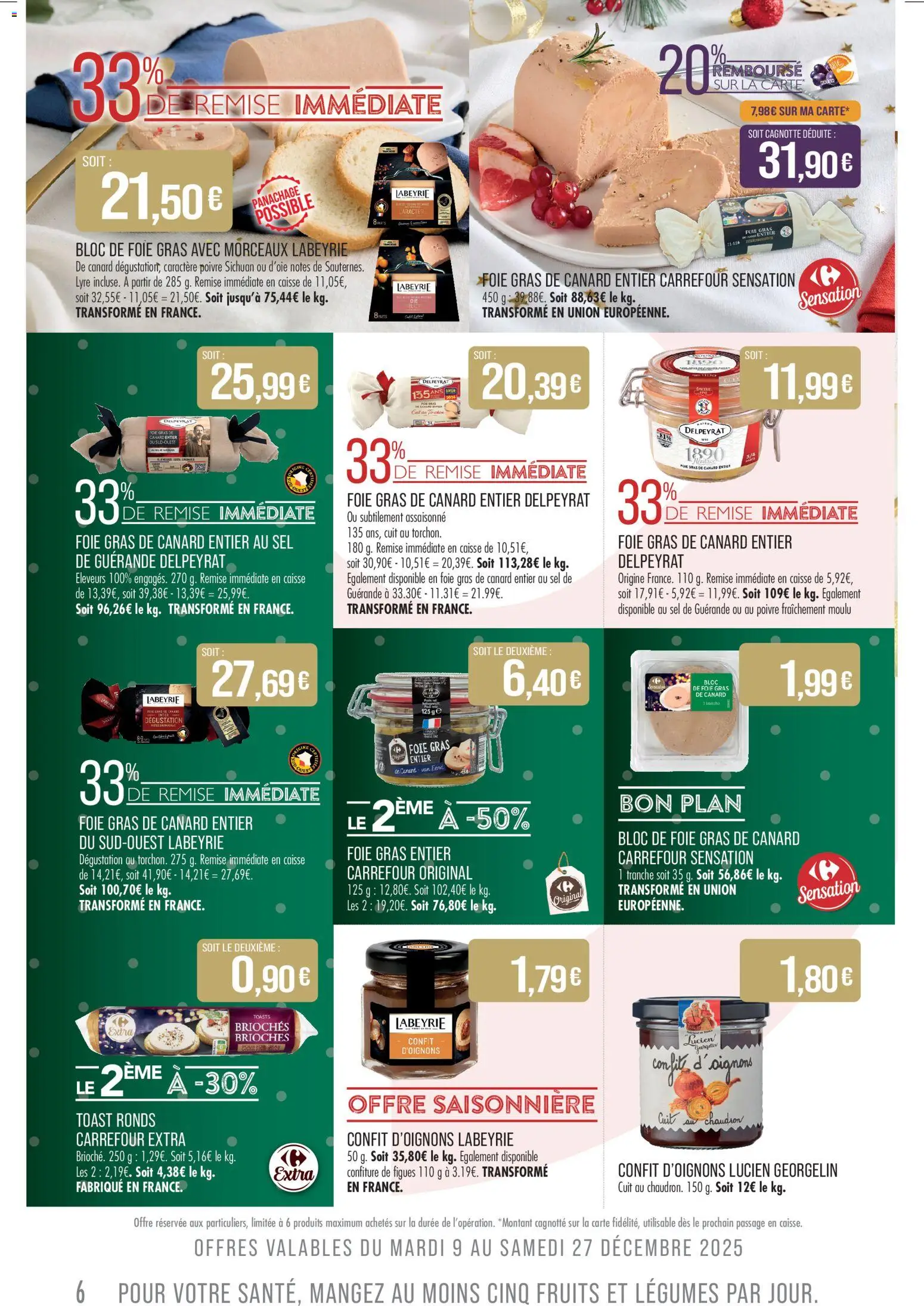 {H1} | Page: 6 | Produits: Foie Gras de Canard, Gras de canard entier, Foie gras de canard entier, Poivre