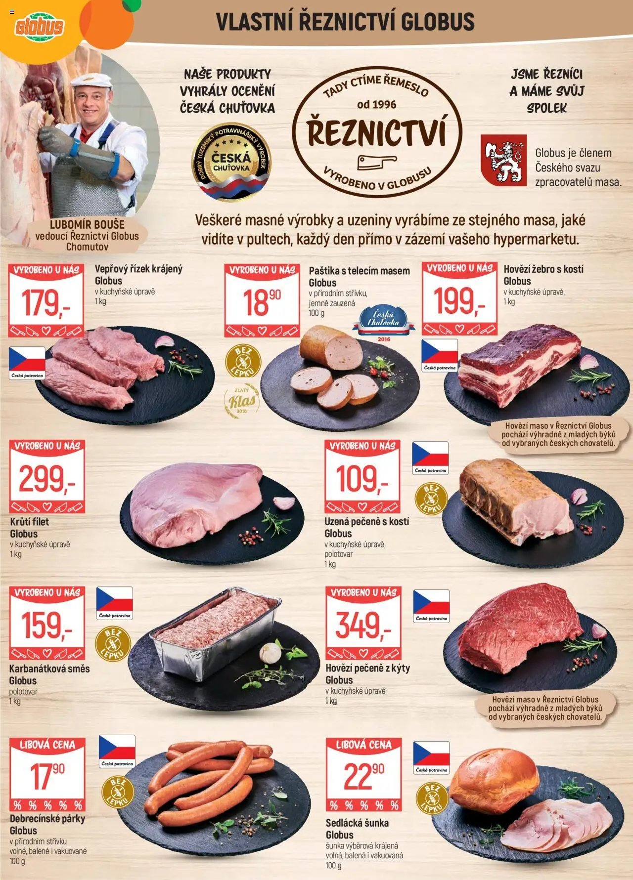 Globus leták - Chomutov od 10.09.2025 | Strana: 5 | Produkty: Hovězí, Hovězí maso, Párky, Uzeniny