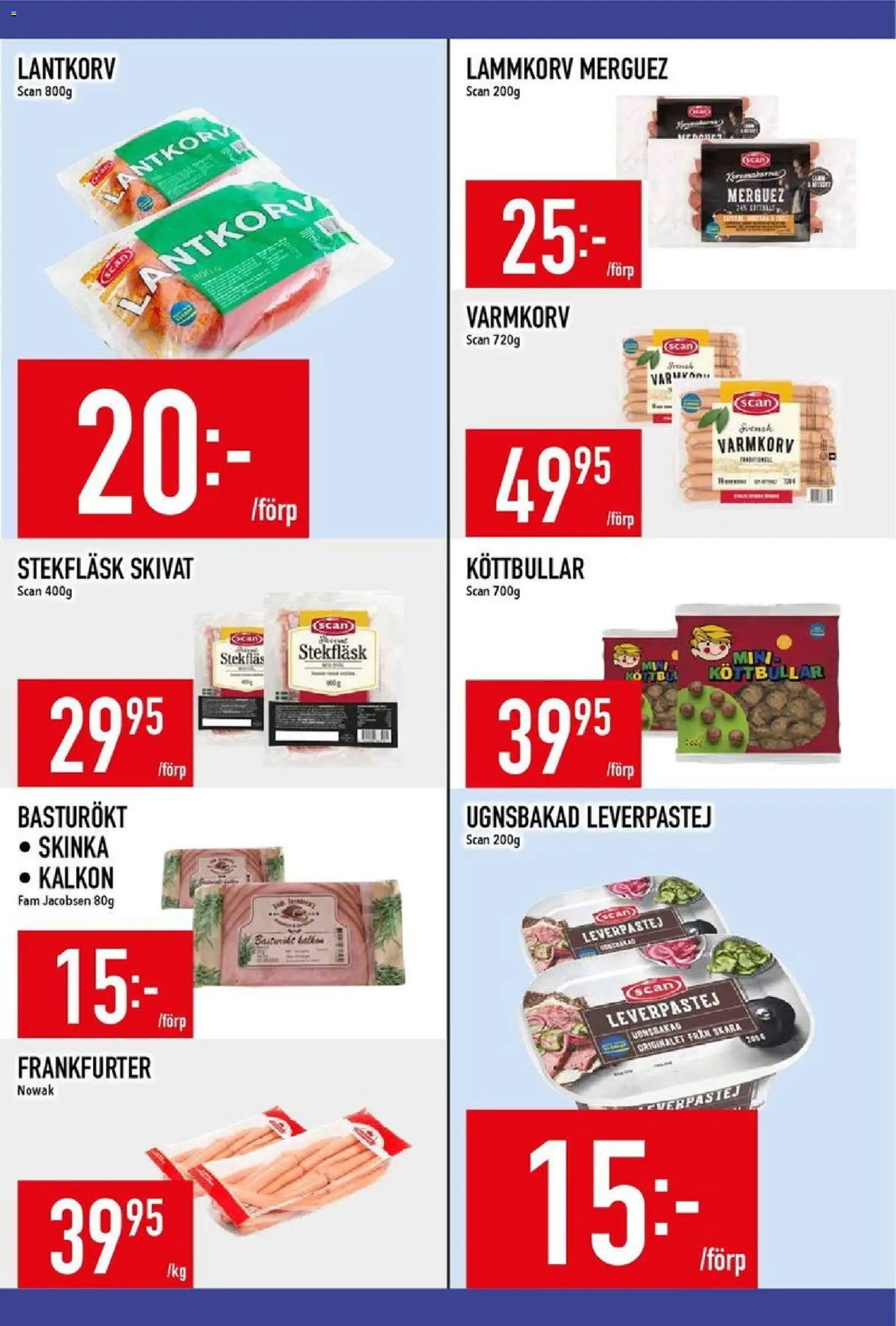 Matdax reklamblad aktuell från 10.11.2025 | Sida: 13 | Produkter: Köttbullar, Leverpastej, Skinka, Kalkon