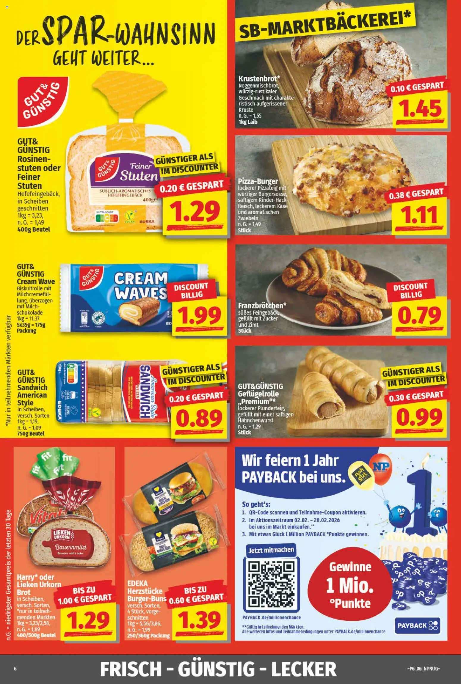 NP Discount Prospekt 	 – gültig ab 02.02.2026 | Seite: 6 | Produkte: Käse, Schokolade, Rosinen, Zucker